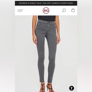 Grey AG high rise skinny jeans
